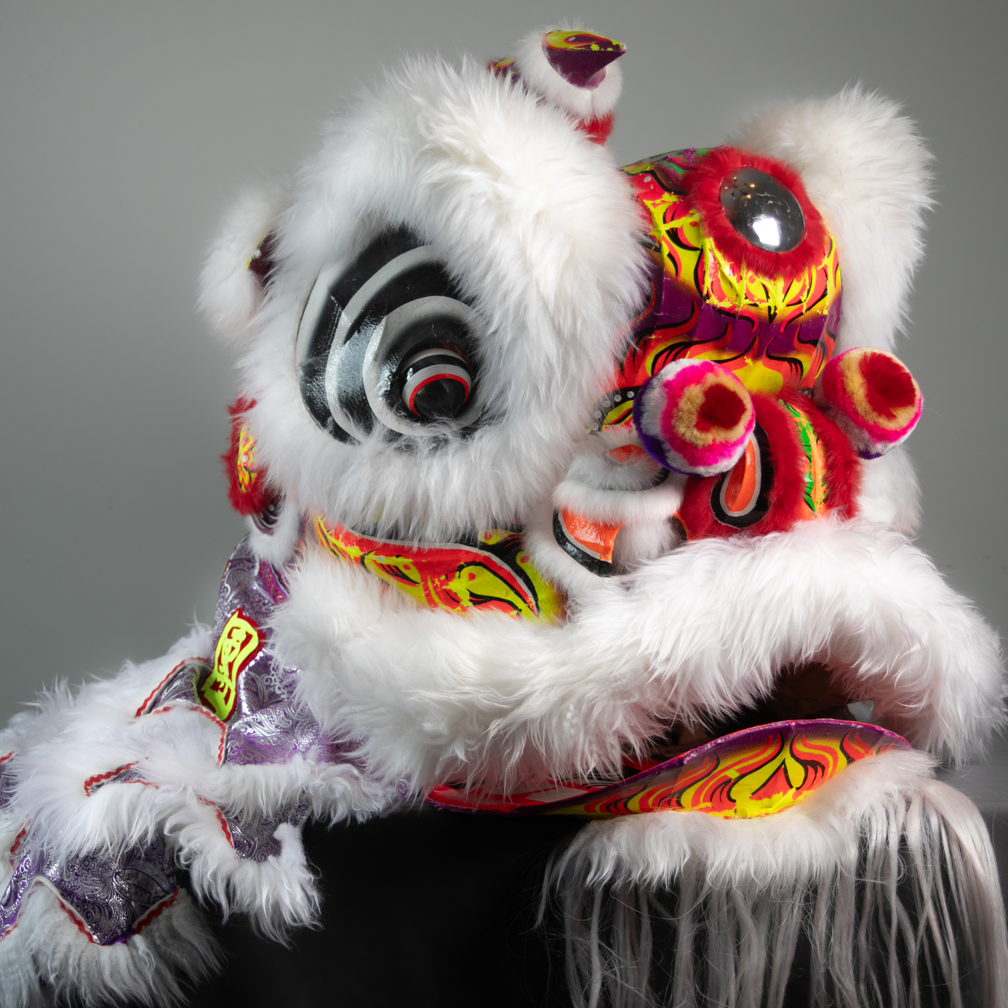 lion picture G White/Purple